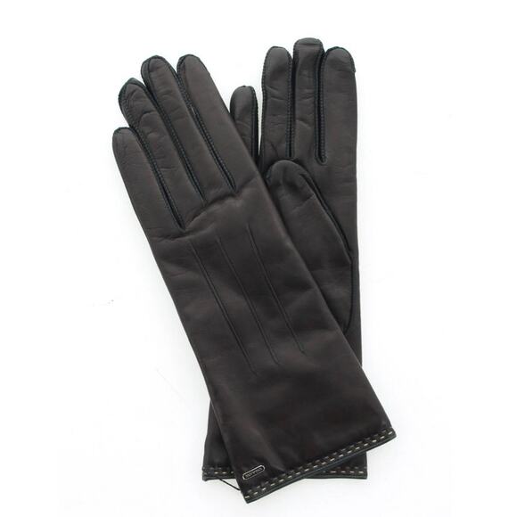 Coach Womens 83875 Black Leather Cashmere
Gloves Size 7 NWT! - Picture 1 of 6